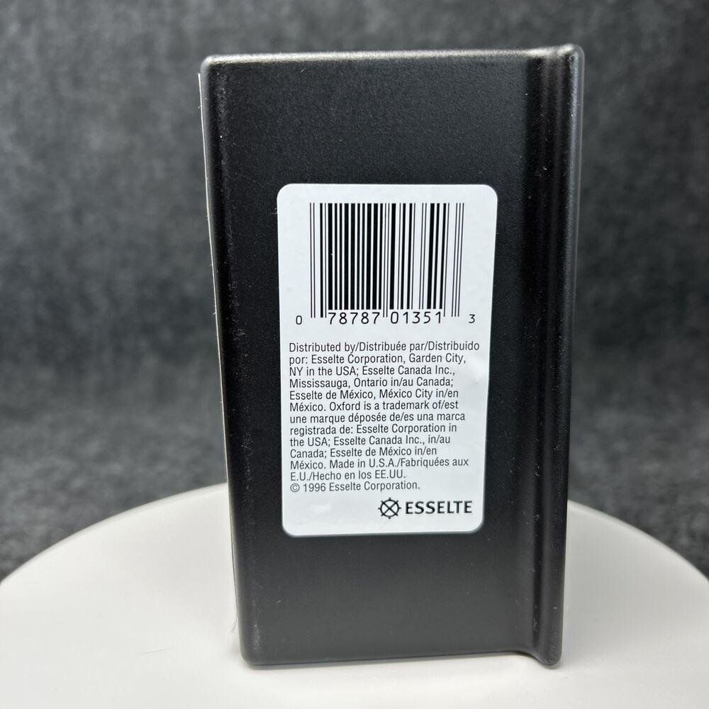 Vintage Oxford 3x5 Index Card Box Bundle Poly A-Z Dividers Black Plastic 1996 - Picture 9 of 10
